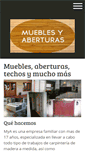 Mobile Screenshot of mueblesyaberturas.com