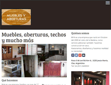 Tablet Screenshot of mueblesyaberturas.com